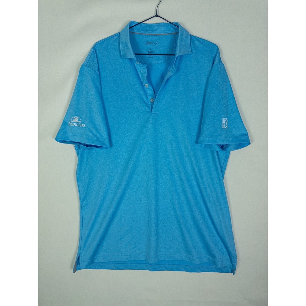 Johnnie-O Blue Performance Golf Polo PGA Tour Pacific Life Mens L